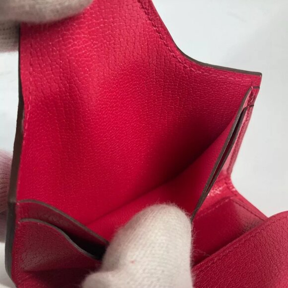 HERMES Serie Iliad Compact coin purse Card Case Folded wallet Unused - Picture 11 of 15